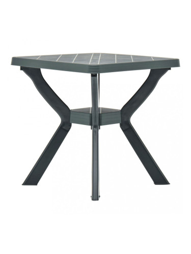Sonata Бистро маса, зелена, 70x70x72 см, пластмаса