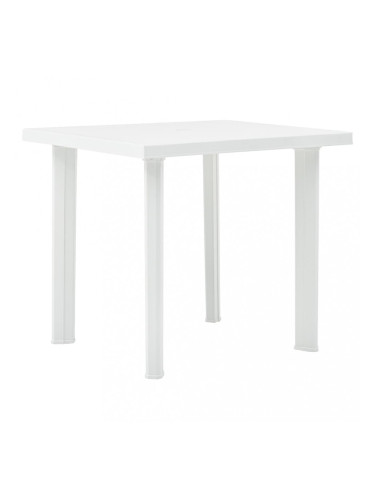 Sonata Градинска маса, бяла, 80x75x72 см, пластмаса