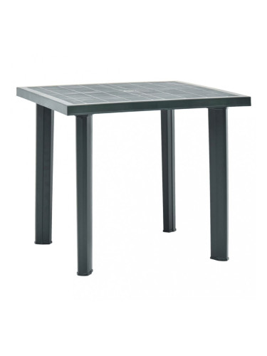 Sonata Градинска маса, зелена, 80x75x72 см, пластмаса