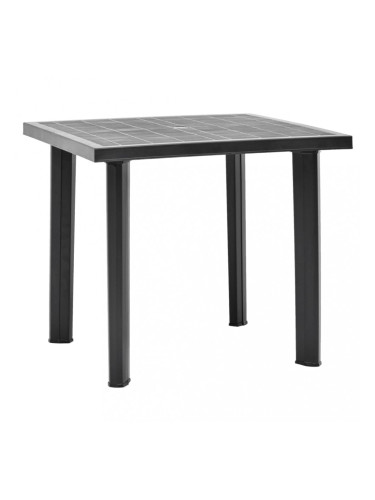 Sonata Градинска маса, антрацит, 80x75x72 см, пластмаса