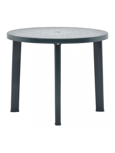 Sonata Градинска маса, зелена, 89 см, пластмаса