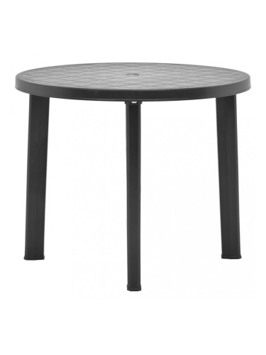 Sonata Градинска маса, антрацит, 89 см, пластмаса