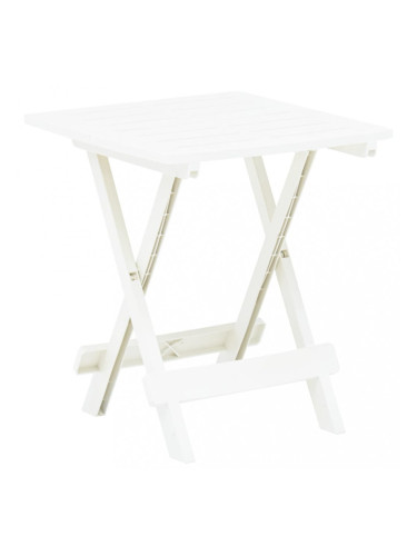 Sonata Сгъваема градинска маса, бяла, 45x43x50 см, пластмаса