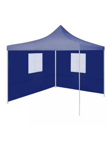 Sonata Сгъваема парти шатра с 2 странични стени 2x2 м стомана синя