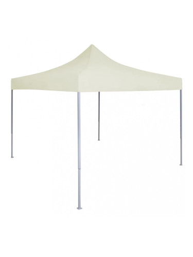 Sonata Професионална сгъваема парти шатра, 2x2 м, стомана, кремава