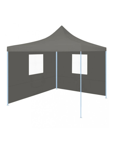 Sonata Сгъваема парти шатра с 2 странични стени 2x2 м стомана антрацит