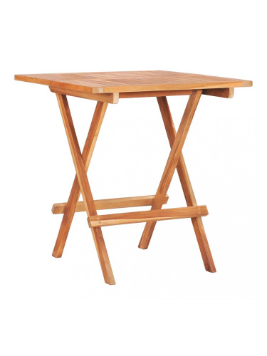Sonata Сгъваема бистро маса, 60x60x65 см, тиково дърво масив