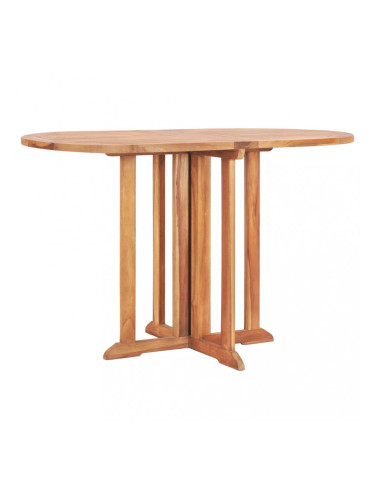 Sonata Сгъваема градинска маса тип пеперуда 120x70x75 см тиков масив