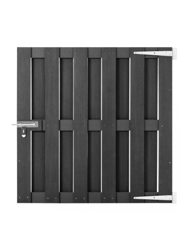 Sonata Градинска порта, WPC, 100x100 см, сива