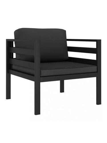 Sonata Кресло с възглавници, алуминий, антрацит