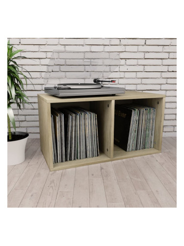 Sonata Кутия за грамофонни плочи, дъб сонома, 71x34x36 см, ПДЧ