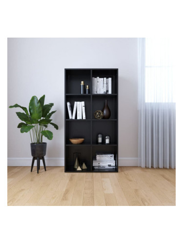 Sonata Библиотека/бюфет, черна, 66x30x130 см, ПДЧ