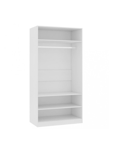 Sonata Гардероб, бял, 100x50x200 см, ПДЧ