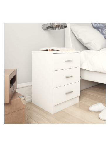 Sonata Нощно шкафче, бяло, 38x35x56 см, ПДЧ