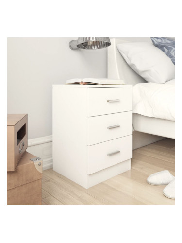 Sonata Нощни шкафчета, 2 бр, бели, 38x35x56 см, ПДЧ