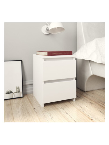 Sonata Нощни шкафчета, 2 бр, бели, 30x30x40 см, ПДЧ