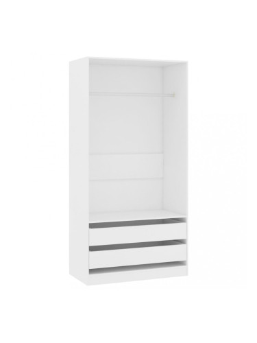 Sonata Гардероб, бял, 100x50x200 см, ПДЧ
