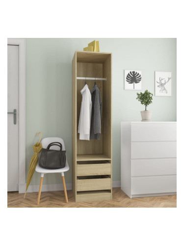 Sonata Гардероб с чекмеджета, дъб сонома, 50x50x200 см, ПДЧ