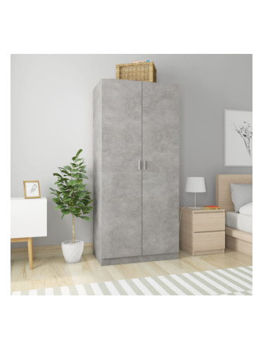 Sonata Гардероб, бетонно сив, 90x52x200 см, ПДЧ