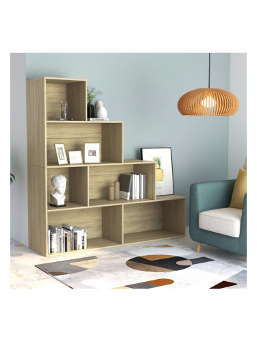 Sonata Библиотека/параван за стая, дъб сонома, 155x24x160 см, ПДЧ