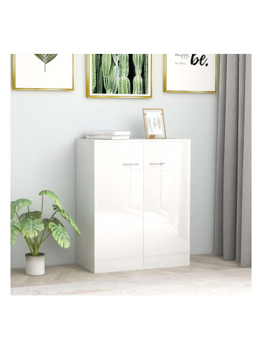 Sonata Бюфет, бял силен гланц, 60x30x75 см, ПДЧ