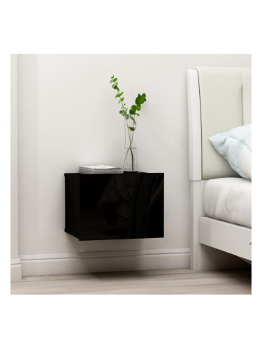 Sonata Нощно шкафче, черно, 40x30x30 см, ПДЧ