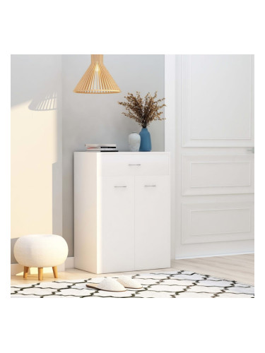 Sonata Шкаф за обувки, бял, 60x35x84 см, ПДЧ