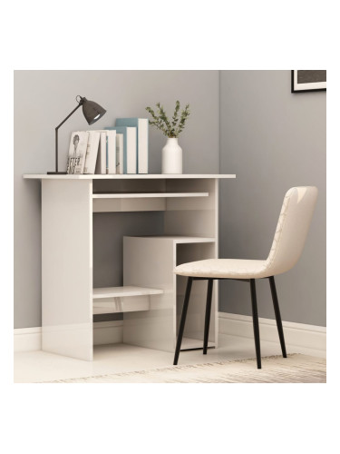 Sonata Бюро, бял гланц, 80x45x74 см, ПДЧ