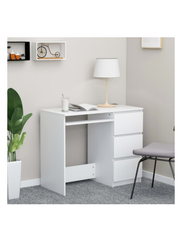 Sonata Бюро, бяло, 90x45x76 см, ПДЧ
