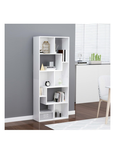 Sonata Шкаф библиотека, бял, 67x24x161 см, ПДЧ