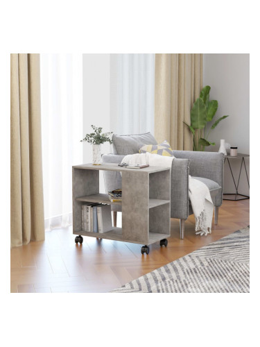 Sonata Странична маса, бетонно сива, 70x35x55 см, ПДЧ