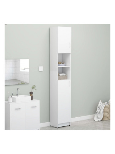 Sonata Шкаф за пералня, бял, 32x25,5x190 см, ПДЧ