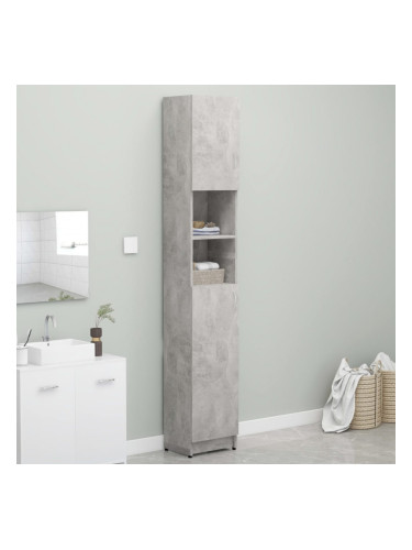 Sonata Шкаф за пералня, бетонно сив, 32x25,5x190 см, ПДЧ