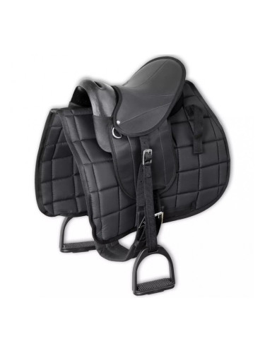 Sonata Комплект седло за пони, 10", черно
