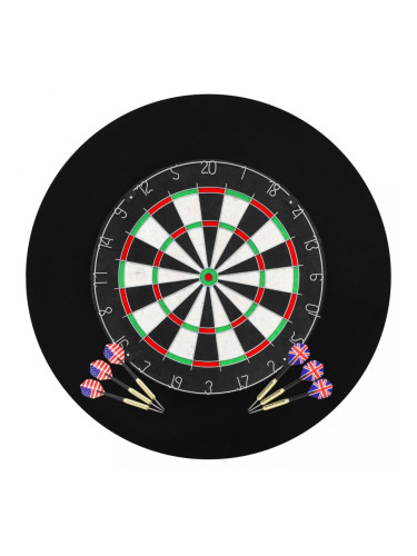 Sonata Професионална дартс мишена от сизал с 6 стрелички и протектор