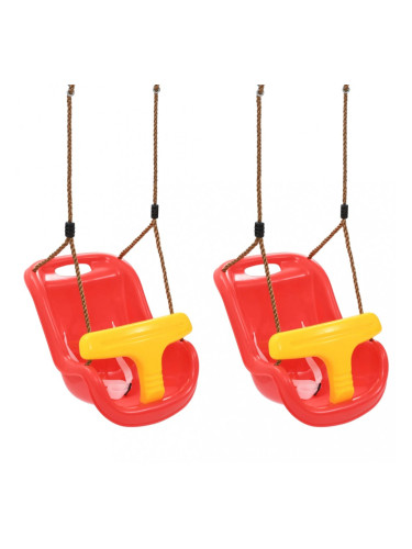 Sonata Бебешки люлки, 2 бр, с предпазен колан, PP, червени