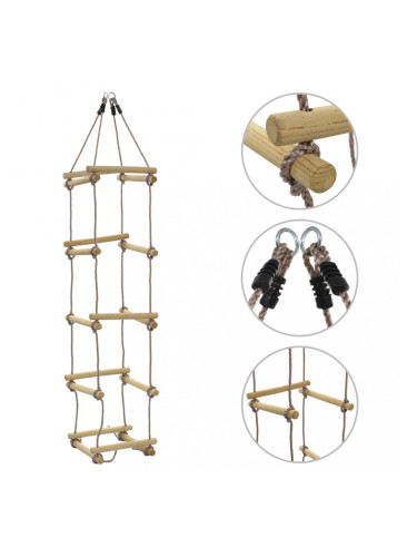 Sonata Детска въжена стълба, 200 см, дърво