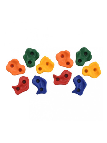 Sonata Камъни за катерене, 10 бр, многоцветен PE