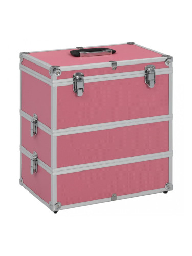 Sonata Куфар за гримове, 37x24x40 см, розов, алуминий