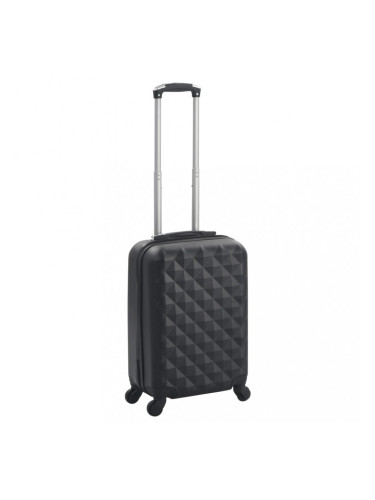 Sonata Твърд куфар с колелца, черен, ABS