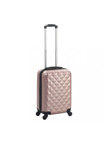 Sonata Твърд куфар с колелца, розово злато, ABS