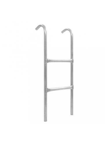 Sonata Стълба за батут с 2 стъпала, стомана, сребриста, 82,5 см