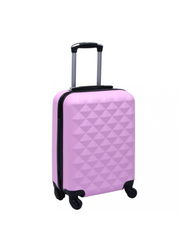 Sonata Твърд куфар с колелца, розов, ABS