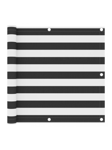 Sonata Балконски параван, антрацит и бяло, 90x400 см, оксфорд плат