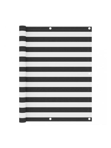 Sonata Балконски параван, антрацит и бяло, 120x600 см, оксфорд плат