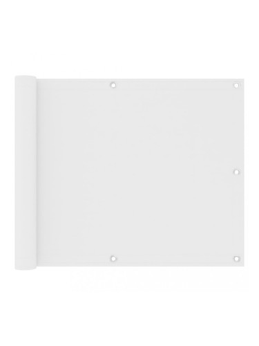 Sonata Балконски параван, бял, 75x600 см, оксфорд плат