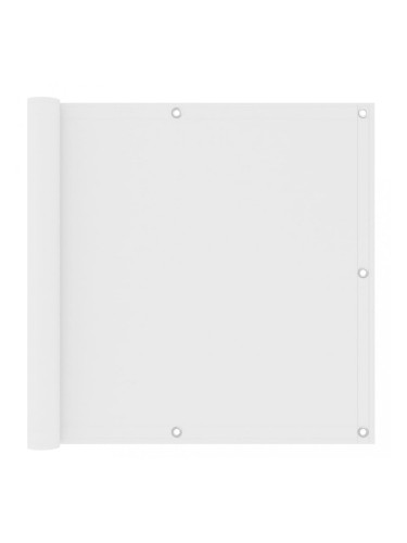 Sonata Балконски параван, бял, 90x400 см, оксфорд плат