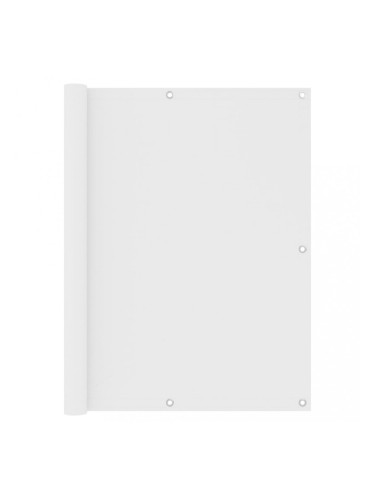 Sonata Балконски параван, бял, 120x600 см, оксфорд плат