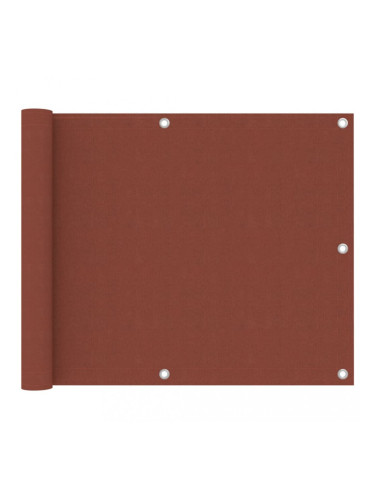 Sonata Балконски параван, теракота, 75x500 см, плат оксфорд