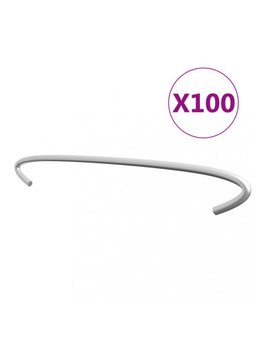 Sonata Куки за габиони, 100 бр, поцинкована стомана, 40 см